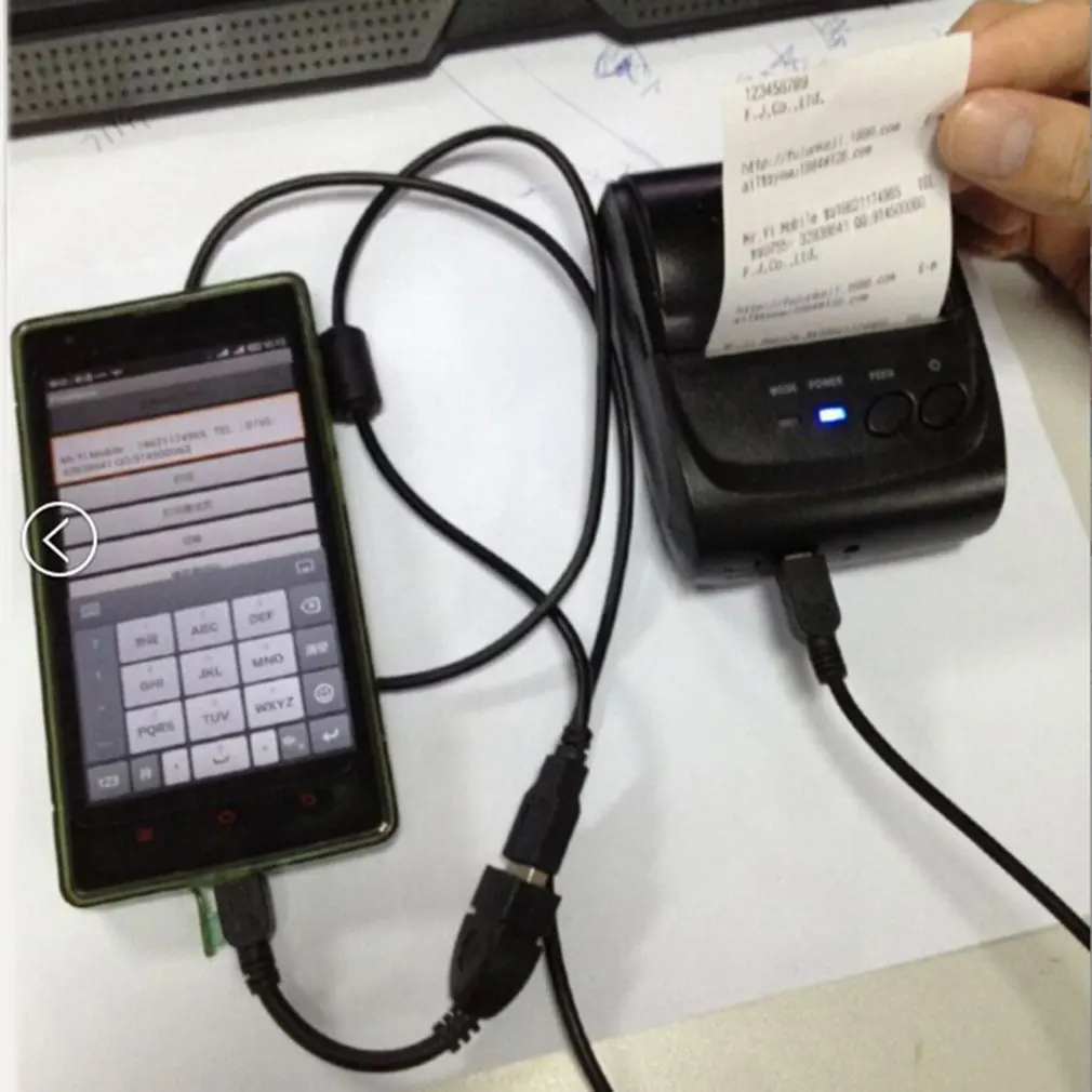 POS-5582 DD портативный мини-принтер 58 мм Bluetooth 4,0 кассовый аппарат на Android POS Принтеры для чеков Термопринтер для печати билетов