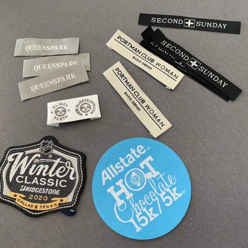 

Customized Size/ Logo/ Colors Woven Label Woven Tags For Clothing