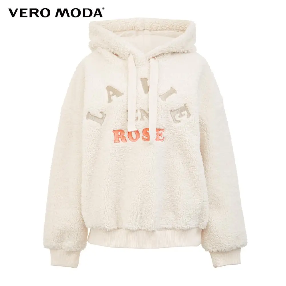 Vero Moda Ins стиль Женская Толстая плюшевая бархатная толстовка с надписью | 319433503