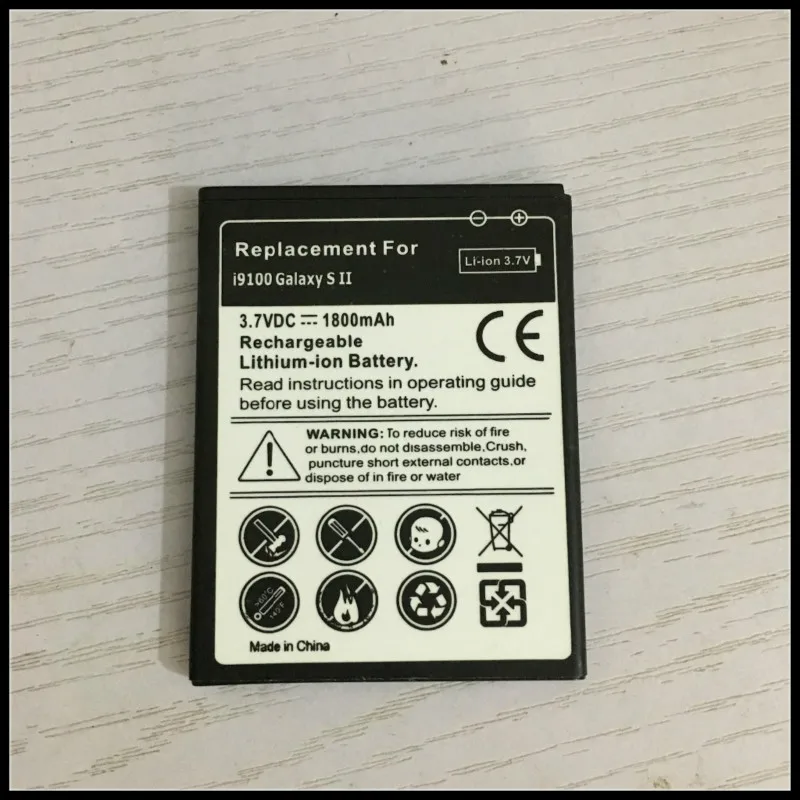 1800 мА/ч EB F1A2GBU Замена S2 батарея для Samsung Galaxy SII i9100 i9108 i9103 I777 i9105 i9100G аккумулятор