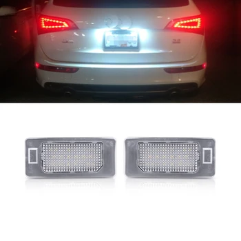 

2x Error Free 18SMD Car LED Number License Plate Light Lamp OEM Replacement For Audi A4 B8 A5 Q5 S5 TT S4 Quattro