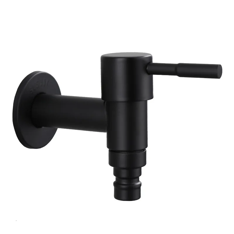 style 5 black Удлиненный кран для стиральной машины tuqiu, Твердый латунный кран для улицы, черный/белый, стандартный G1/2 - Цвет: style 5 black