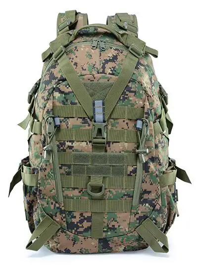 Тактический Рюкзак Molle для кемпинга, военный армейский мужской большой рюкзак для путешествий, уличный спортивный рюкзак для альпинизма, походная сумка sac a dos - Цвет: jungel digital
