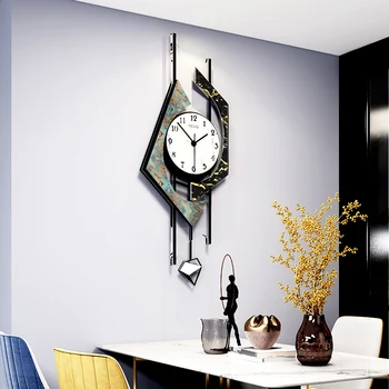 

MEISD Modern Design Watch Large With Pendulum Quality Acrylic Clocks Printed Drawing Live Room Horloge Home Decor Free Shipping