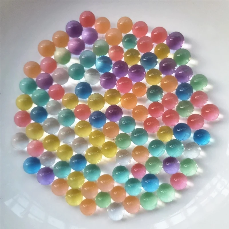 10000pcs 9-11mm Toy Guns Crystal Mud Balls Paintball Bullets Colorful Growing Water Beads Hydrogel Jelly for Kids Children