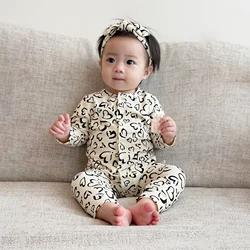Barboteuse en coton pour bébé, barboteuse pour nouveau né, fille et garçon, vêtements à manches longues, pyjama, salopette, combinaison, automne 