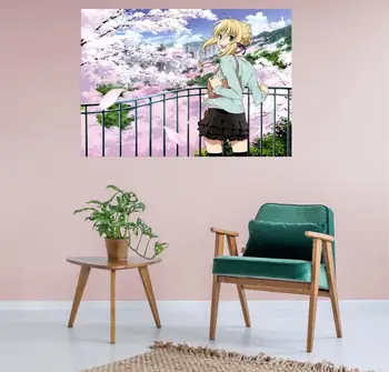 

[Self-Adhesive] 3D Fate Stay Night 845 Japan Anime Wall Stickers Mural Decal Wall Murals AJ WALLPAPER Belly