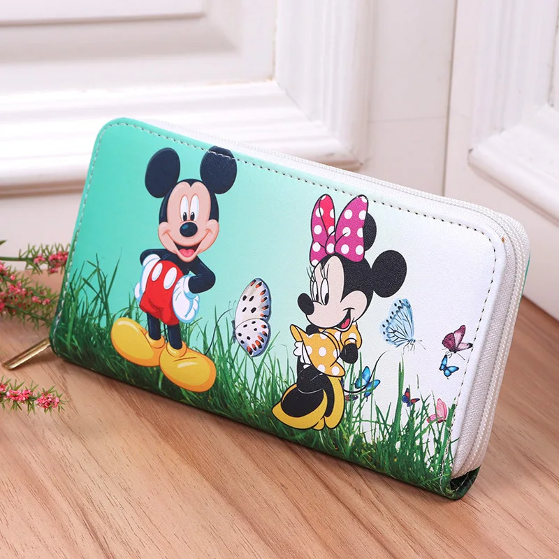 

Disney New Cartoon frozen Korean Wallet Mickey mouse boy and Girl Multi-Card Ladies Wallet baby girls handbag