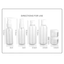 6 шт. вакуумные бутылки для путешествий портативный несессер, Вакуумная бутылка для Жидкое косметическое средство, Набор предметов первой необходимости для путешествий#102y25