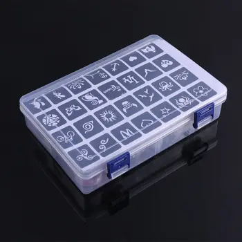 

24 Colors Glitter Powder Tattoo Kit Make Up Nails Art Body Painting Accessories Q1QD