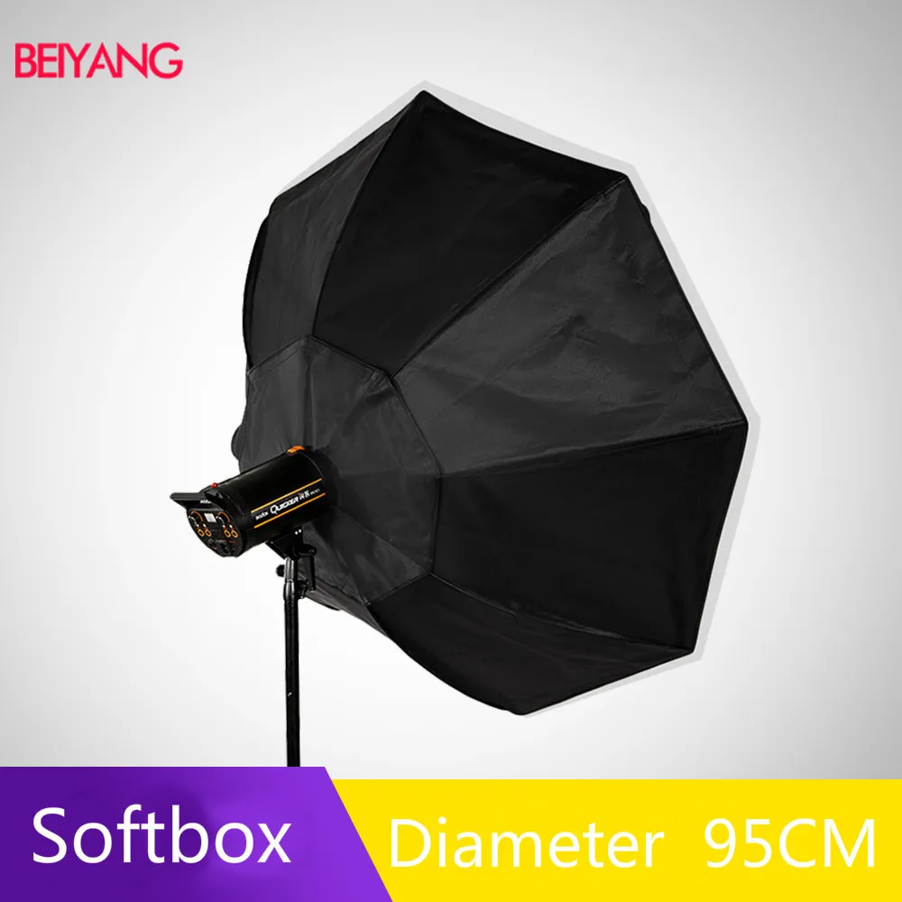 

BEIYANG 95cm 37.5in Portable Umbrella Octagon Softbox Flash Speedlight Speedlite Reflector Softbox with Carrying Bag