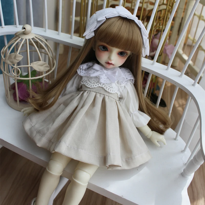 

1/6 1/4 1/3 BJD dress simple dress suit for 1/6 YOSD 1/4 BJD MSD 1/3 BJD Blyth doll dress doll accessories dress+hair band