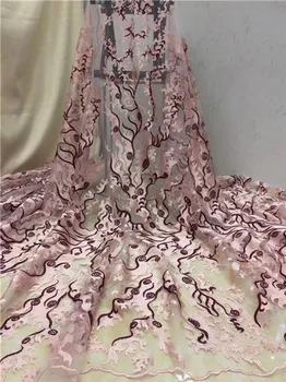 

Elegant party French mesh material African net lace fabric for evening dress PDN550(5yards/lot)