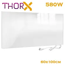 ThorX A580-W инфракрасная панель нагревателя 580 ватт 60x100 см белая стеклянная углеродистая кристаллическая технология