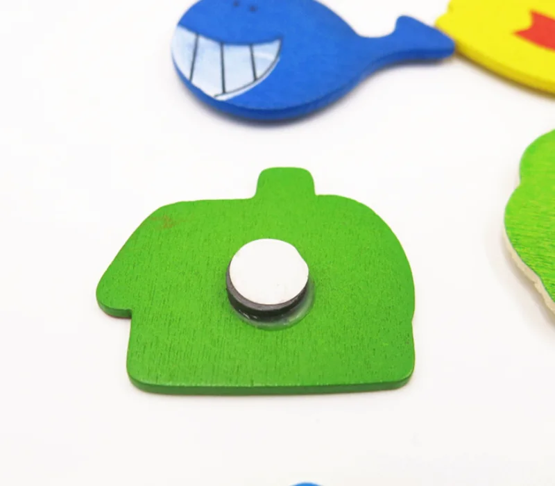 1 шт. деревянные магниты на холодильник наклейки на холодильник животные Мультяшные красочные детские игрушки для детей детские развивающие игрушки скидка 40