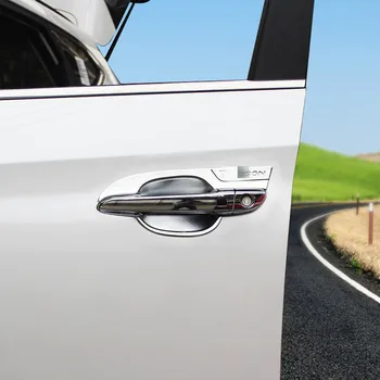 

Car styling ABS chrome door handle bowl car sticker for Hyundai Tucson 2015-2018