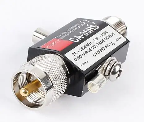 Ca-35Rs Pl259 So239 Radio Connector Adapter Repeater Coaxial Antenna Surge Protector
