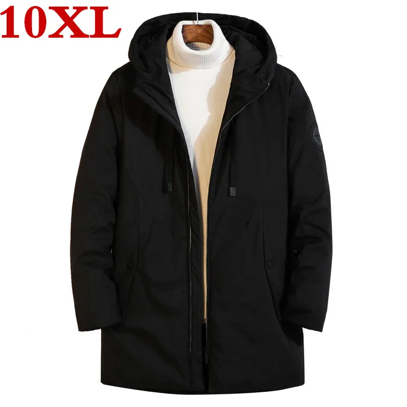 

new plus size 10XL 9XL 8XL Hooded White Duck Down jacket For Men High Quality Warm Down Jacket Parka Winter Thick