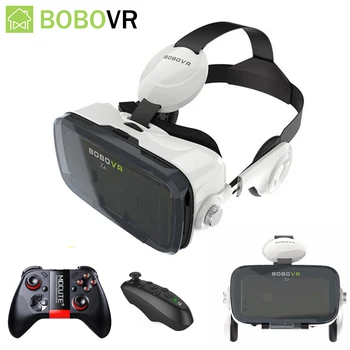 

Original BOBO VR Z4 Leather 3D Cardboard Helmet Virtual Reality VR Glasses Headset Stereo VR for 4-6'‘ IOS Android Smartphoe