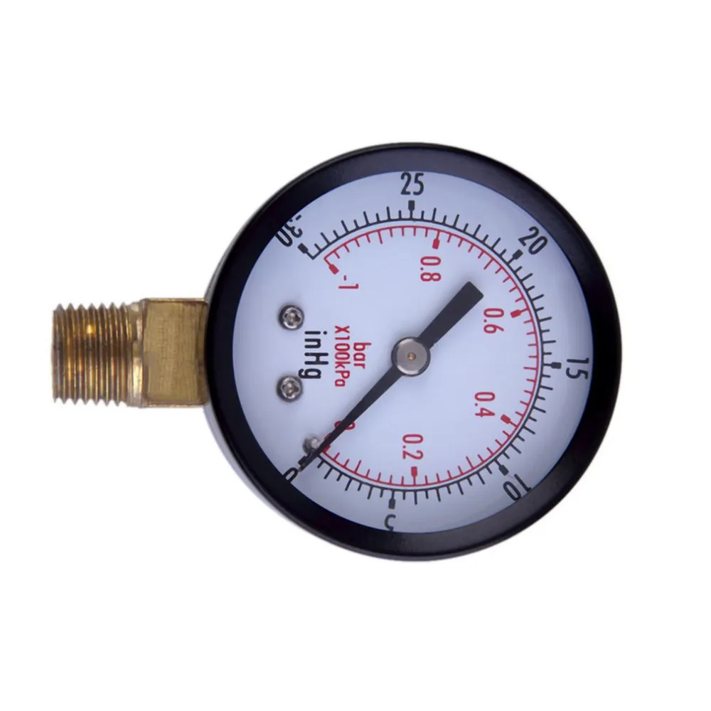 Dry Utility Vacuum Pressure Gauge Blk Steel 1/4" NPT Lower Mount-30HG/0PSI Brand New Wholesale