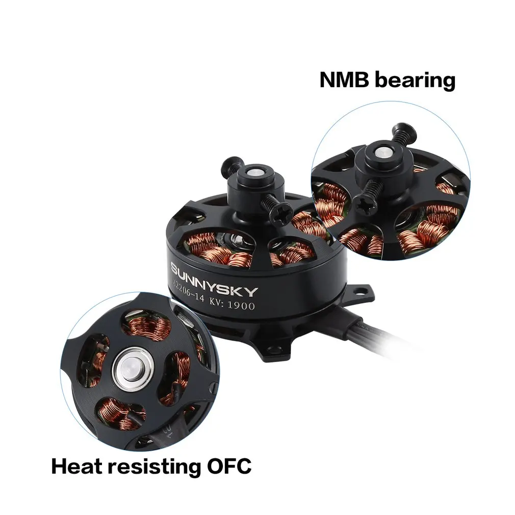 X2206 1500KV 1900KV бесщеточный двигатель с фиксированным крылом для многоосевой антенны RC бесщеточный двигатель модели самолета