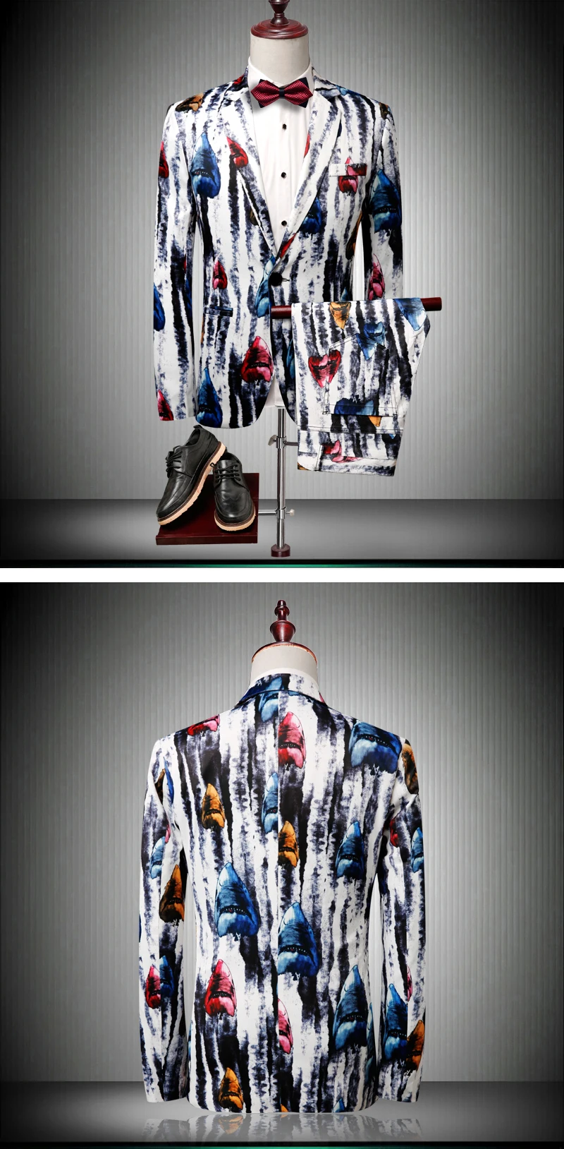 PC Pak Merk Nachtclub/вечерние/Выпускные/брюидгомы/брюилофт Nieuwe Koreaanse Slim Fit heren Bloemen Jurk Past Tuxedo Formele slijage