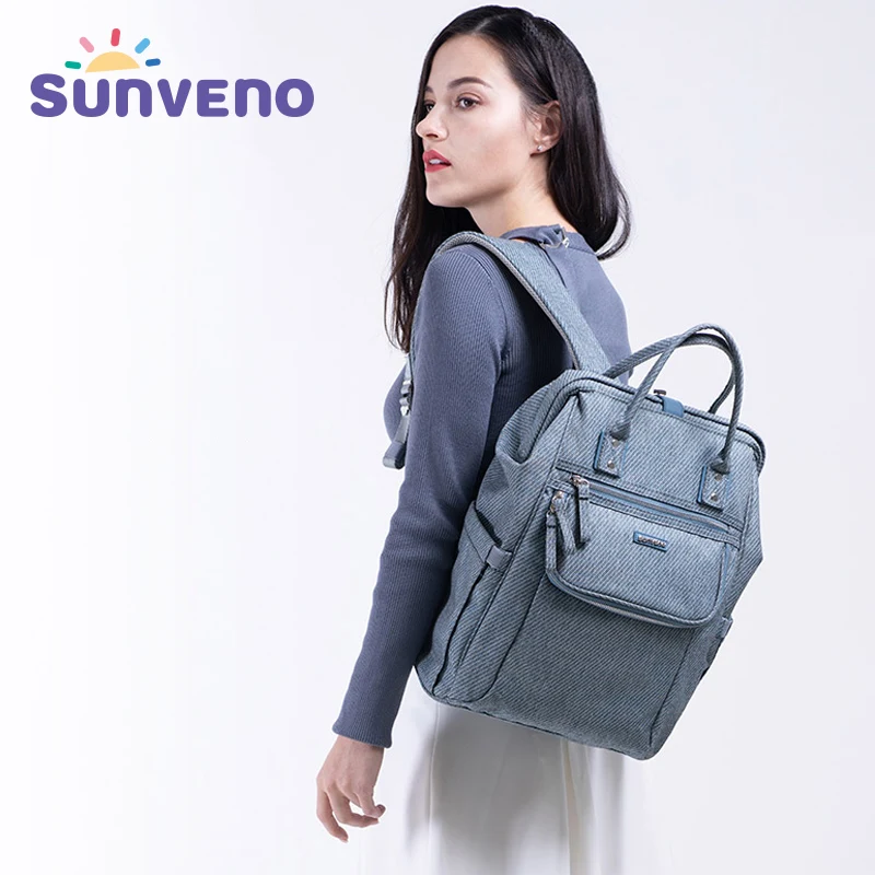 

SUNVENO 2019 New Diaper Bag Backpack Large Capacity Waterproof Nappy Bag Kits Mummy Maternity Travel Backpack Nursing Handbag