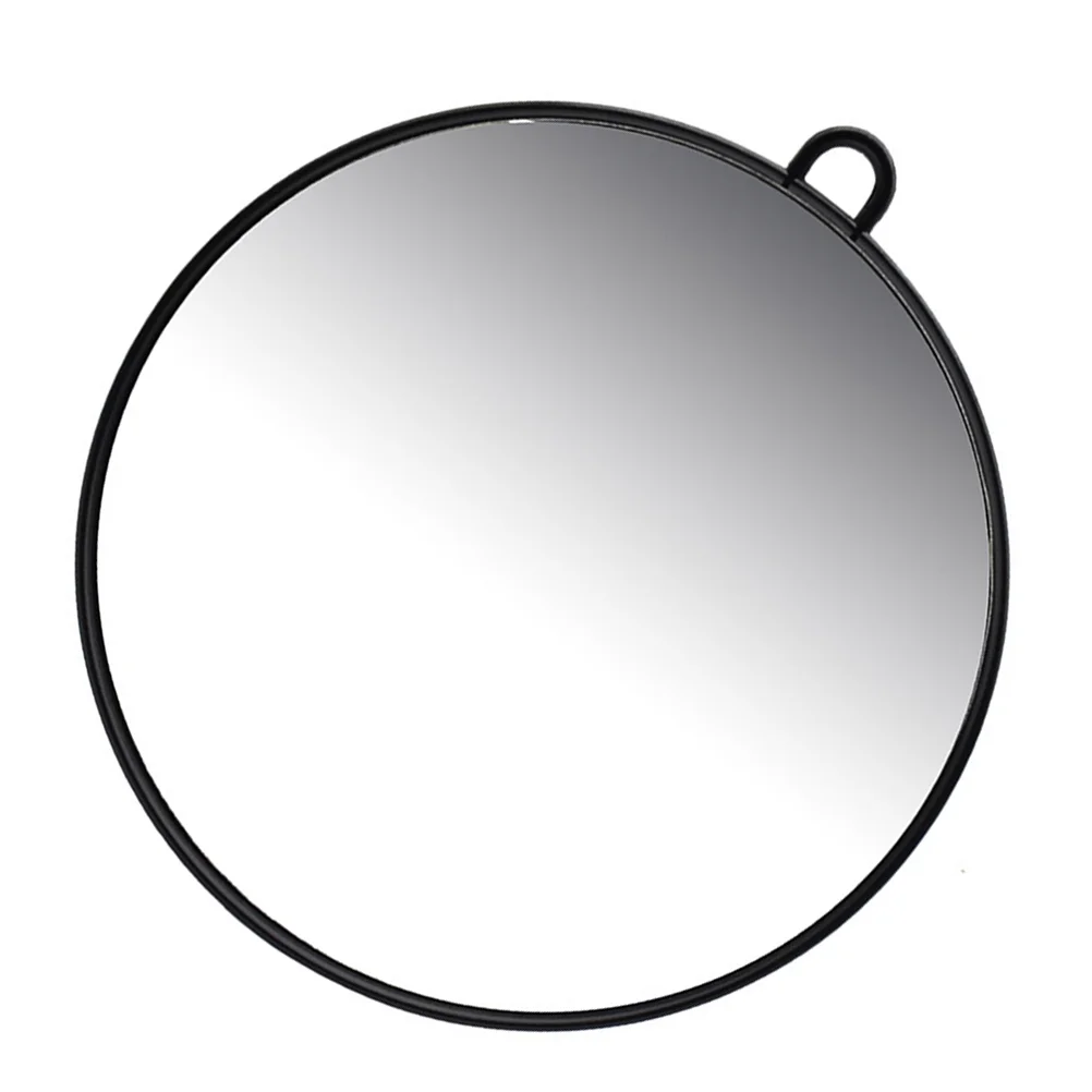 Rear View Makeup Mirror Practical Handheld Cosmetic Mirror Round Rear