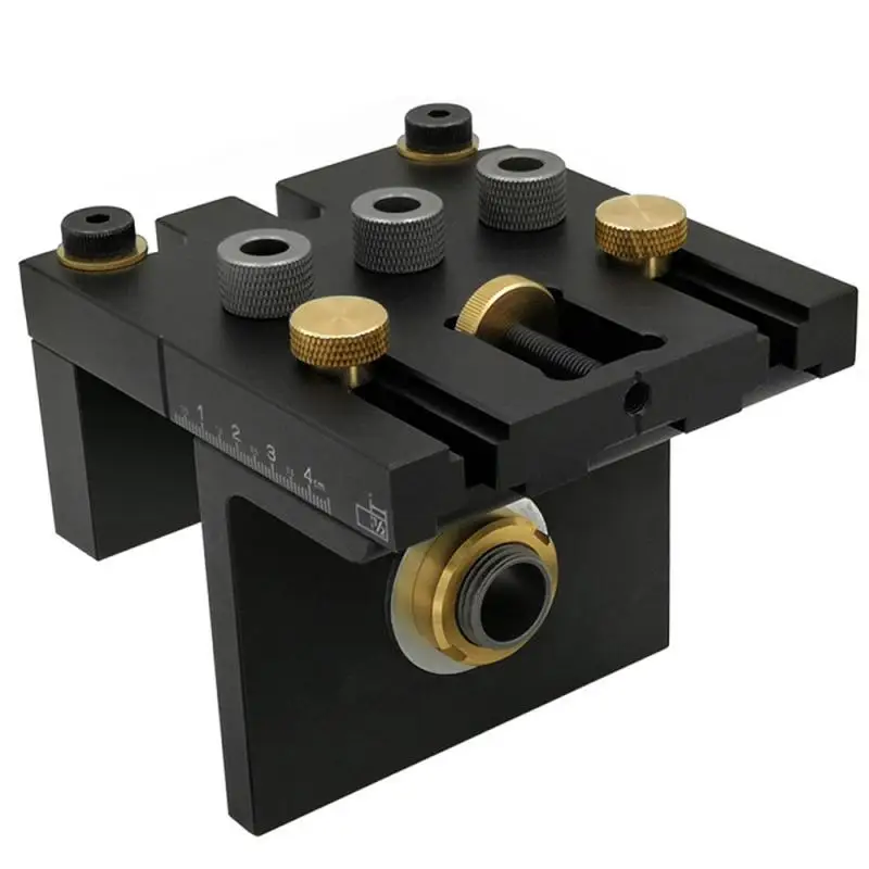 Woodworking Punch Positioner Round Wood Tenon Multifunctional Woodworking Tool Panel Furniture Punch Fixture Set Dropshipping