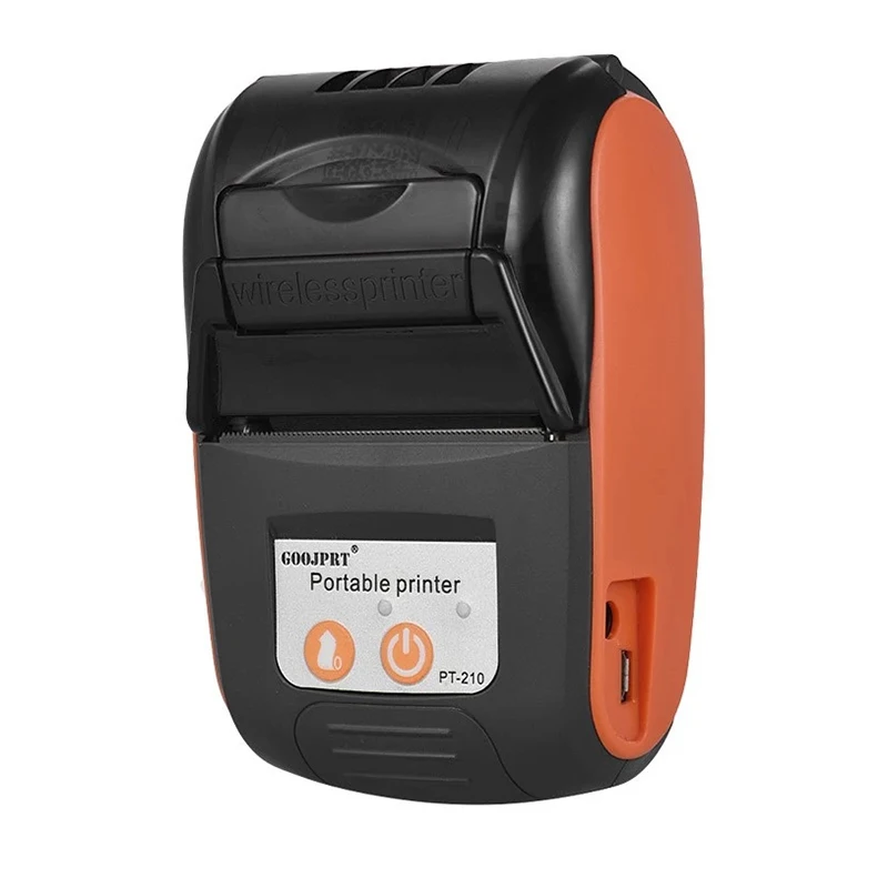 GOOJPRT PT-210 Portable Thermal Printer Handheld 58mm Receipt for Retail Stores Restaurants Factories Logistics US Plug | Компьютеры и