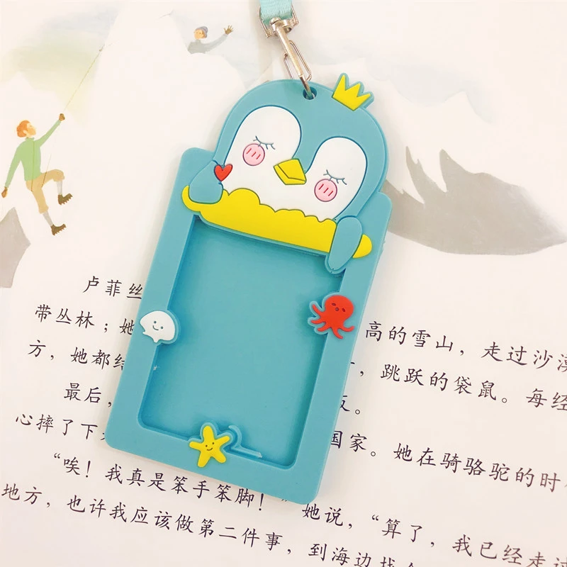 Силиконовые держатели для карт с кошкой из мультфильма для женщин и девочек, дорожный маленький банковский автобус, кредитный держатель для карт, брелок, кошелек, чехол на цепочке