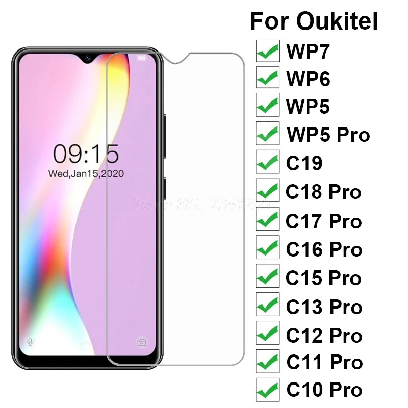 2 1 шт. стекло для Oukitel C19 C18 C17 C16 C15 C13 C12 C11 C10 Pro защита экрана закаленное WP7 WP6 WP5