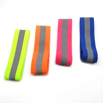 

In stock Reflective Safety Vest Strap Elastic Webbing Night Running Riding Reflective Clothes Sanitation Construction Bracelet
