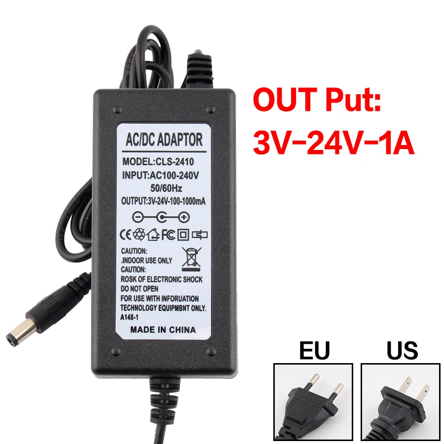 

Adjustable Power Supply 3V 5V 6V 9V 12V 15V 18V 24V 1A 2A 3A 5A Led Power Supply Adapter AC 220V To 12V DC Lighting Transformers