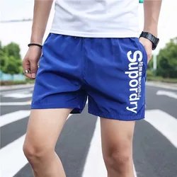 Пляжные шорты Running Shorts Men Double-deck Quick Dry GYM Sport Shorts Fitness Jogging Workout Shorts Men Sports Short Pants