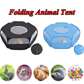 

Pet Playpen Portable Pop Open Indoor / Outdoor Small Animal Cage Game Playground Fence for Hamster Chinchillas And Guinea- Pigs