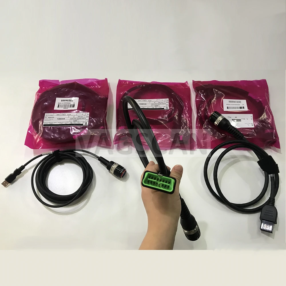 

8 Pin 88890306+OBD2 OBDII 88890304+USB 88890305 diagnostic Cable for volvo truck VOCOM 88890300 and VOCOM II adapter (88894000)