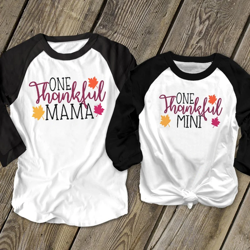 

Thankful Mama Shirt Mom Shirt 2018 Fall Thanksgiving Tee Gothic Long Sleeve Top Plus Print Tops Harajuku