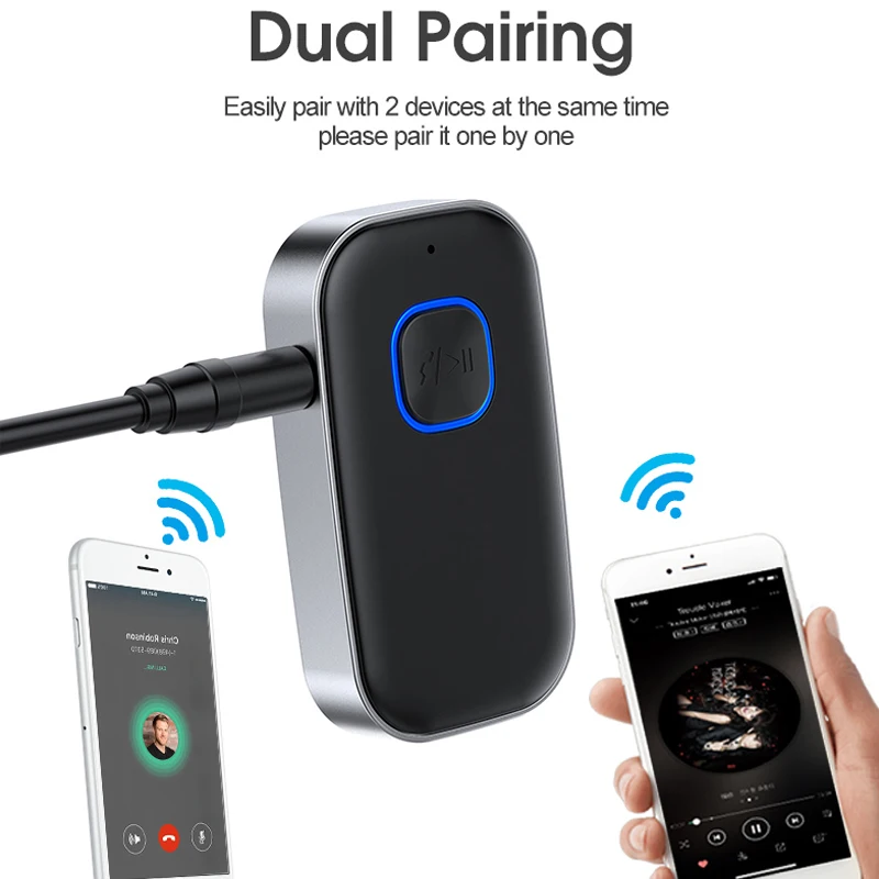Bluetooth 5 0 Receiver Transmitter 3 5mm Jack Aux Wireless Adapter for Car Headphone Audio Receiver Music Player