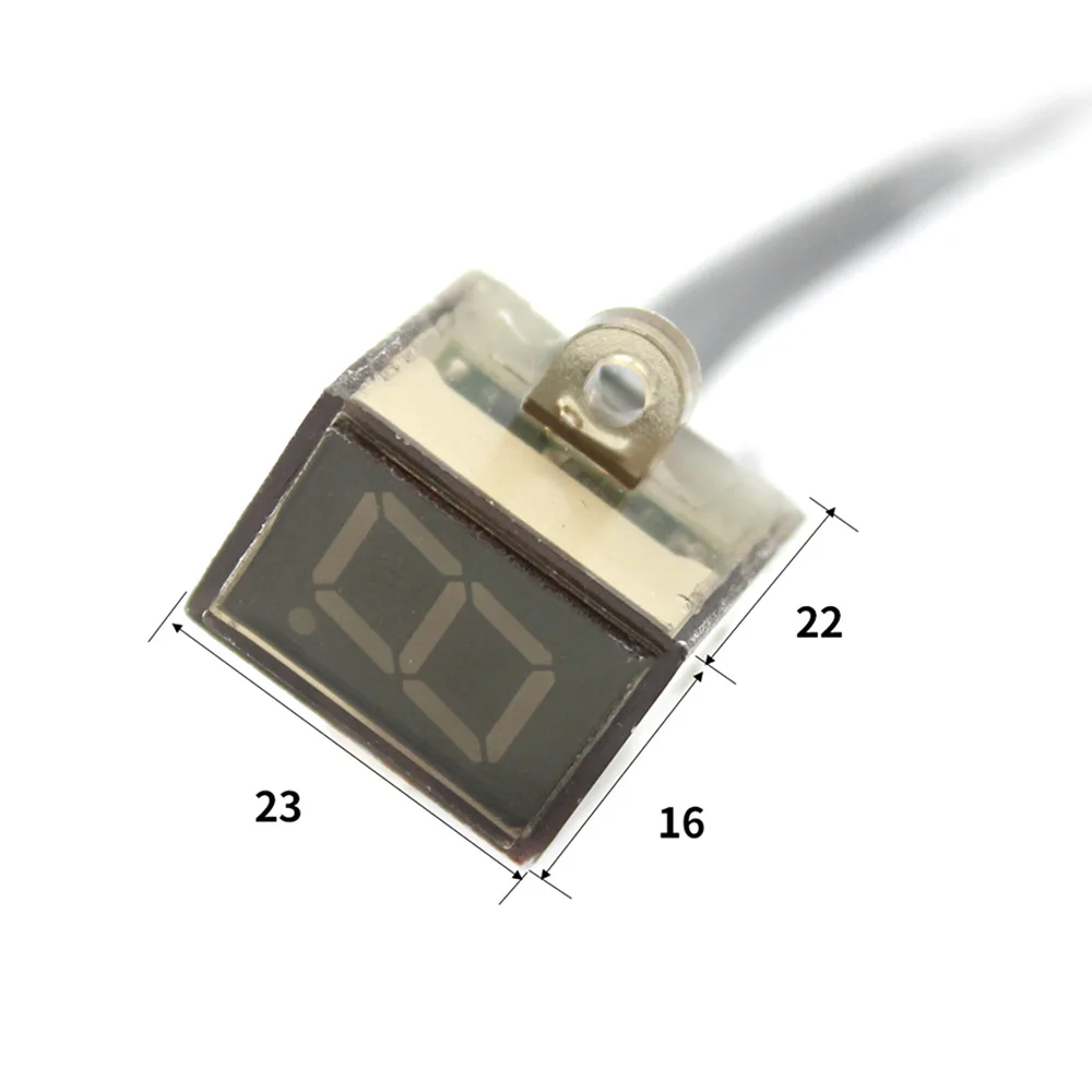 Универсальный водонепроницаемый дисплей шестерни мотоцикла с кабелем 0-6 Положение шестерни светодиодный подсветка Синий цифровой дисплей запчасти двигателя