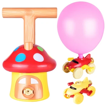 

Balloon Powered Car Children's Science Toy Aerodynamics Inertial Power Balloon Pump Cars Racer Kit Girts for Kids