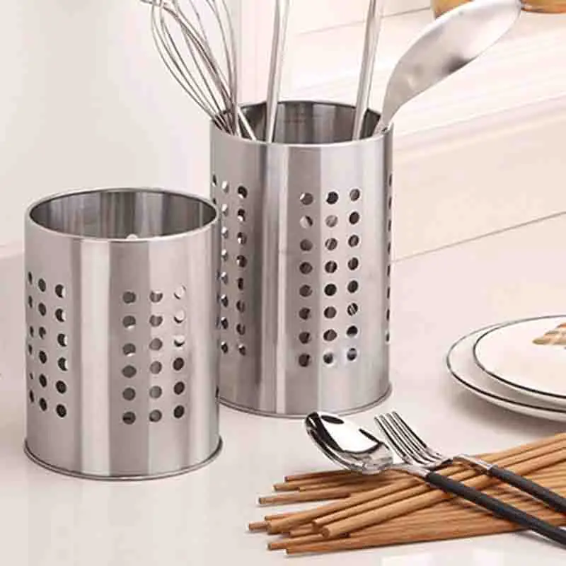 

Stainless Steel Cutlery Holder Drainer Storage Spoon Chopsticks Organizer Rack Fork chopsticks tool Accessories storage box