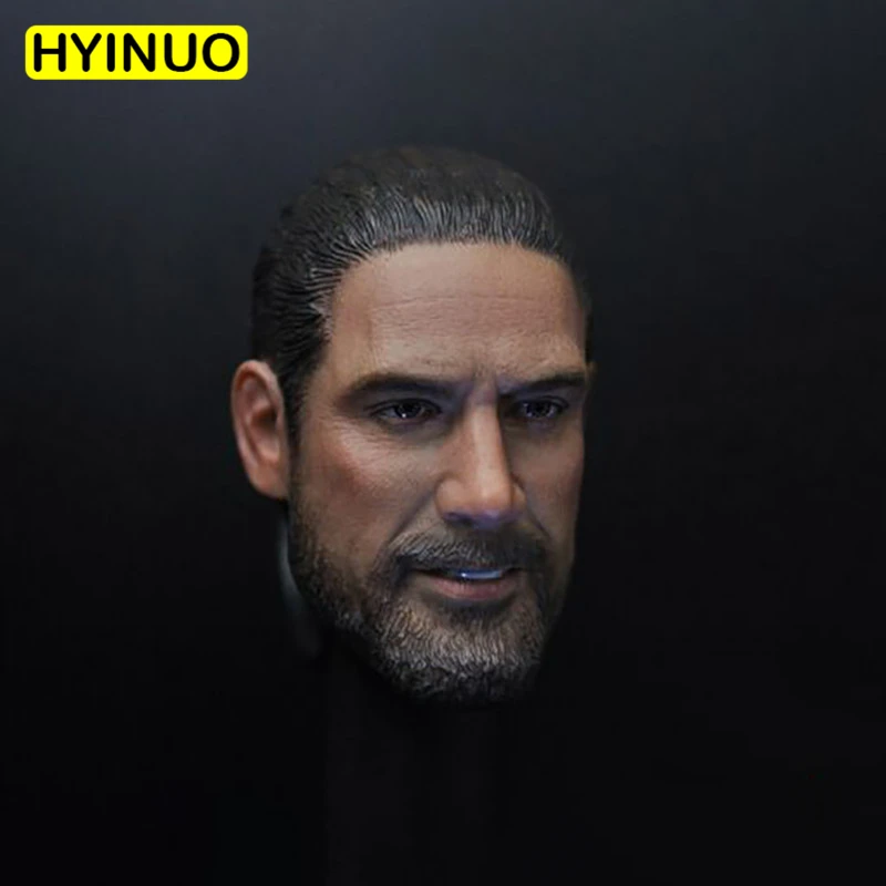 

Custom 1/6 Scale Male Man Boy Negan Smilre Version Head Sculpt Headplay Carving for 12" HT Action Figure Body Accessories