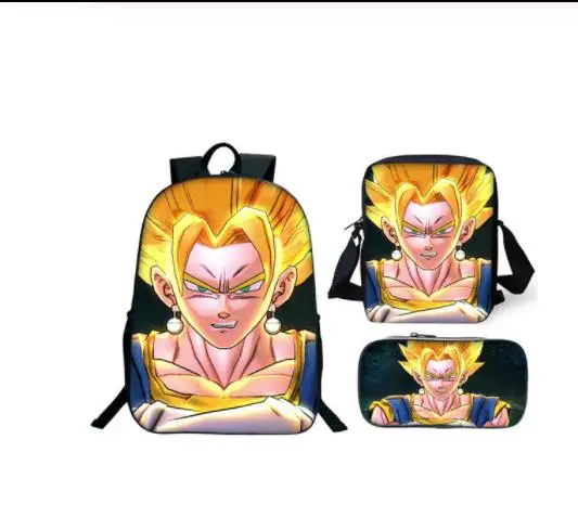 Dragon Ball Z школьная сумка набор девочек мальчиков школьные сумки повседневные школьные ученики ортопедические рюкзаки рюкзак-мешок для книг - Цвет: as pictures