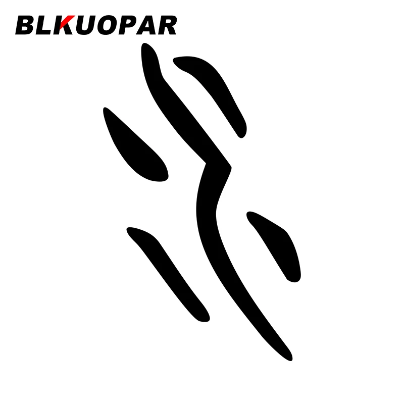 

Наклейки на автомобиль с китайскими иероглифами BLKUOPAR, водонепроницаемые наклейки с царапинами в виде прикуса, креативные наклейки с высечкой, защита двери автомобиля