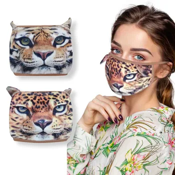 

3D Scarf adult Reusable Mascarilles Washable Fashion Pattern Sunscreen Washable Reusable Head Scarf Children Mascarilles Шарф