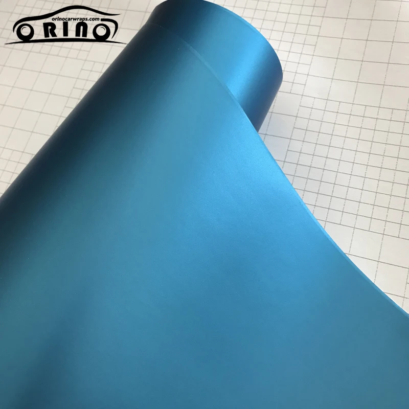 Light Blue Metallic Vinyl Film Wrap-2