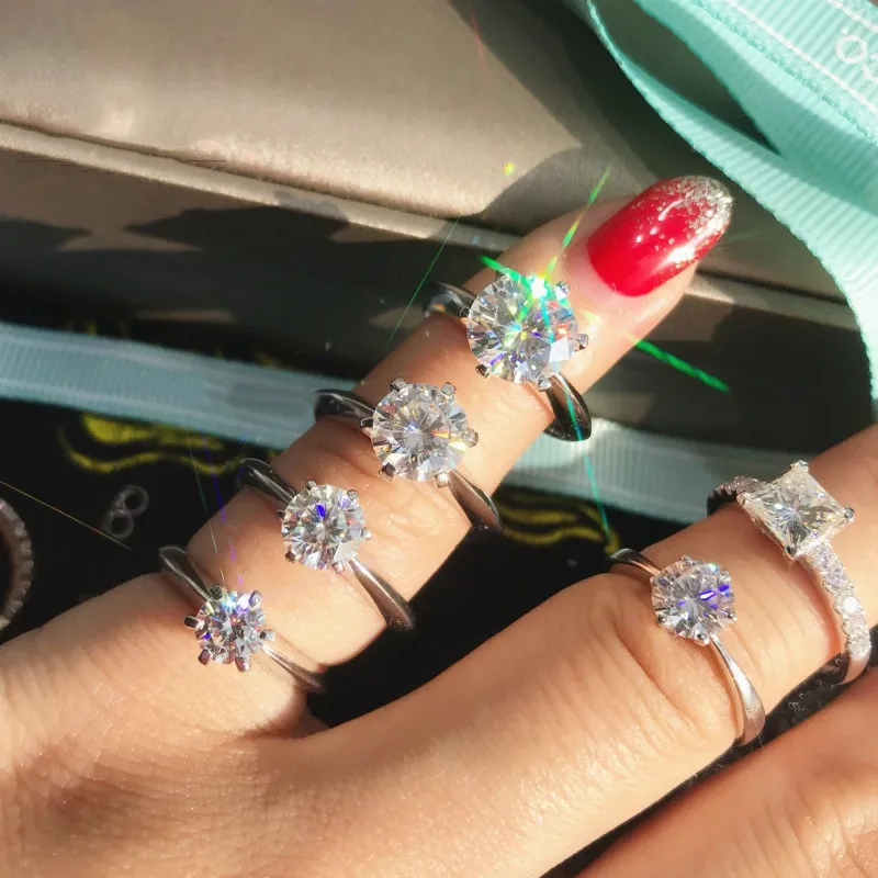 CC Trendy Rings For Women Cubic Zirconia Diamant Ring Fashion Simple Wedding Engagement Bridal Jewelry Accessories Gift
