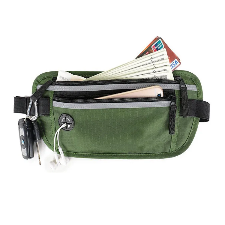 

Anti-Interference Electromagnetic Shielded Travel Multi-functional Close Fit Waist Bag Nfc/rfid Anti-theft Pocket
