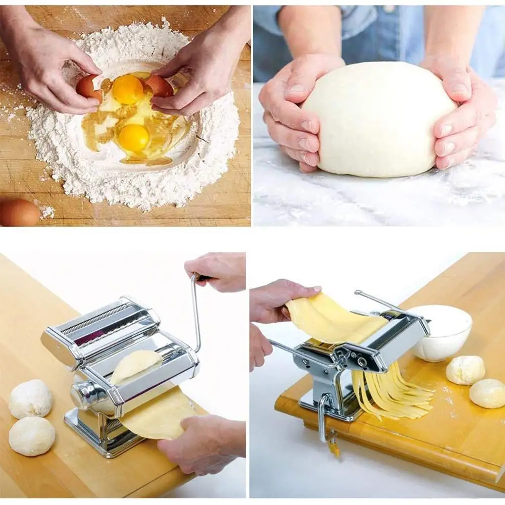 Прочная домашняя машина для лапши с 7 настройками толщины подходит для свежего макароны лазанья лапши резак машина для лапши